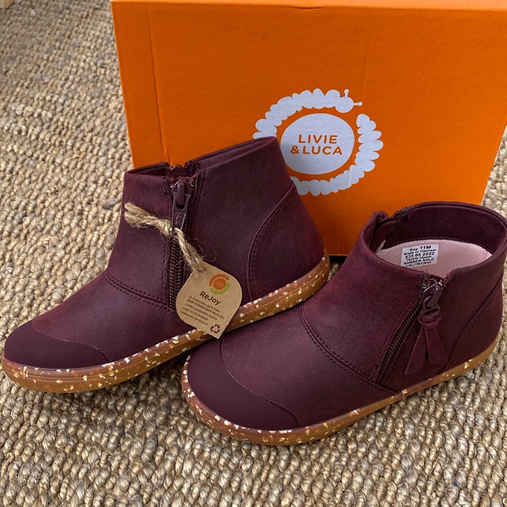 Livie & Luca Rook Ankle Boot, Pomegranate